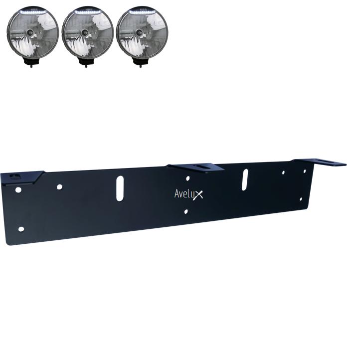 Brakett til 3 ekstralys (210-225mm)